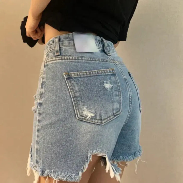 [SOLD OUT] [연청] 청반바지 데님팬츠