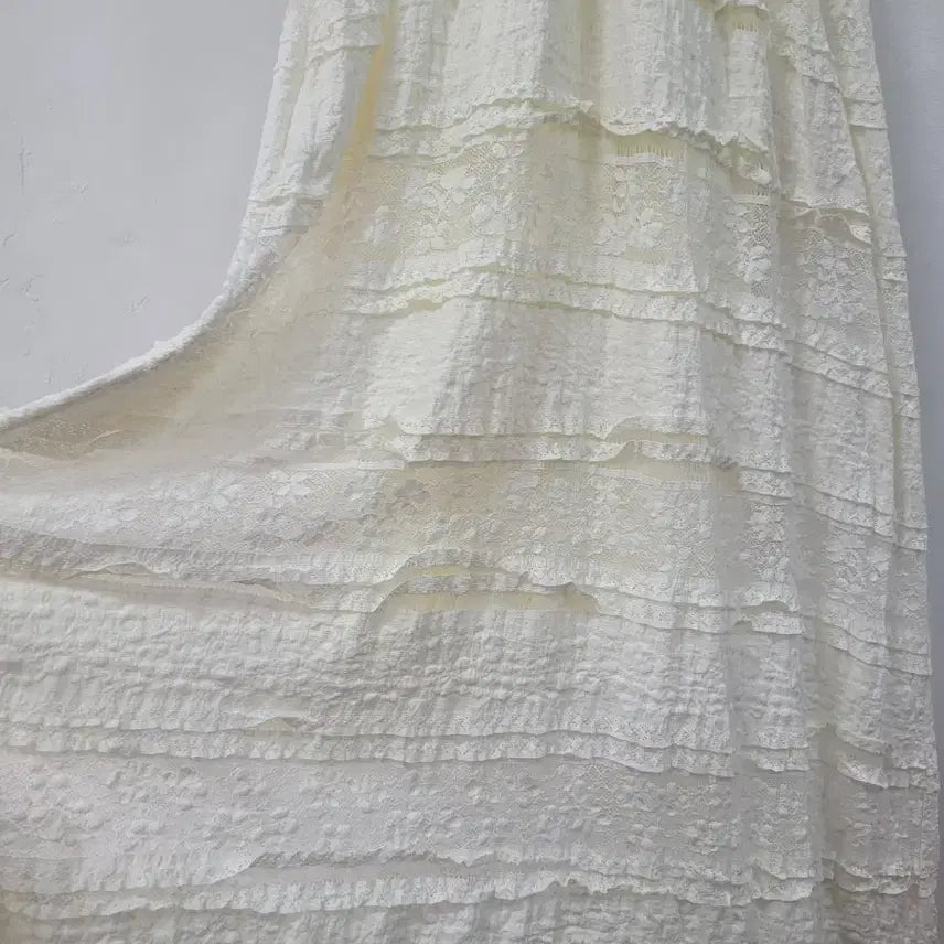 [BUNJANG] Peanut Lace Long Dress / Peanut 레이스 롱 원피스