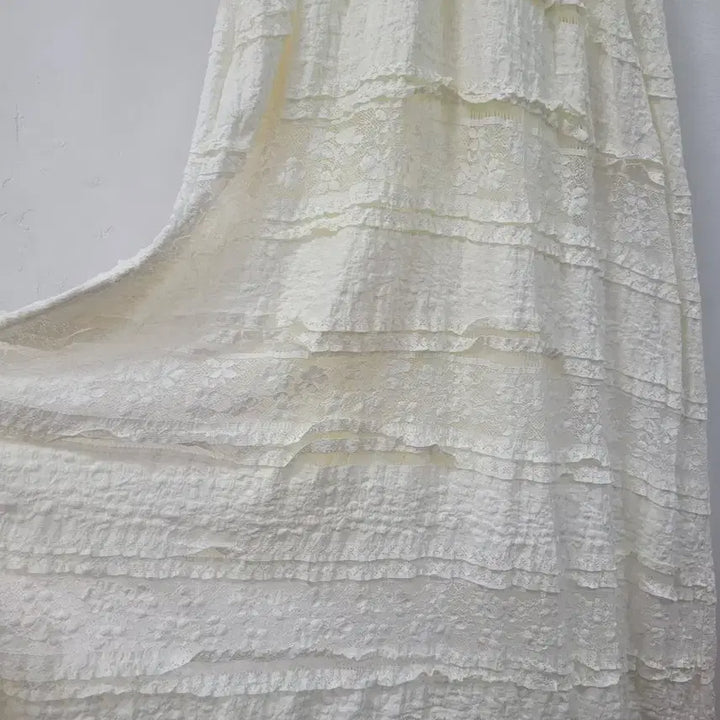 [BUNJANG] Peanut Lace Long Dress / Peanut 레이스 롱 원피스
