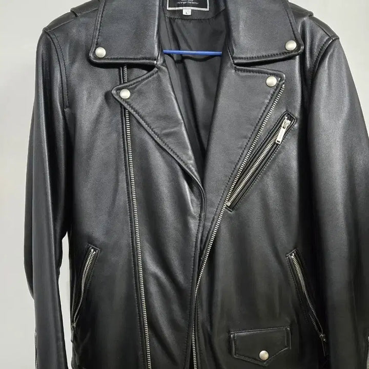 [BUNJANG] AGINGCCC Black Leather Rider Jacket / AGINGCCC 블랙 레더 라이더 자켓