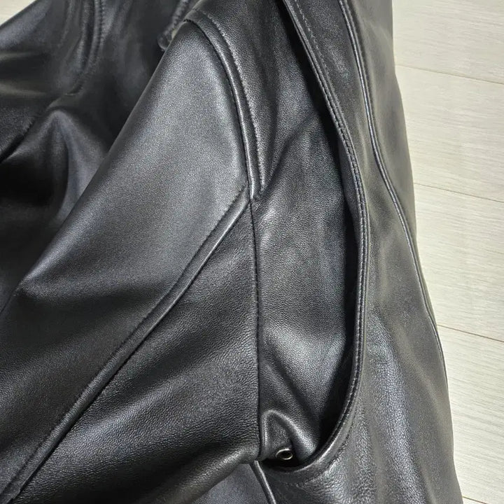 [BUNJANG] AGINGCCC Black Leather Rider Jacket / AGINGCCC 블랙 레더 라이더 자켓