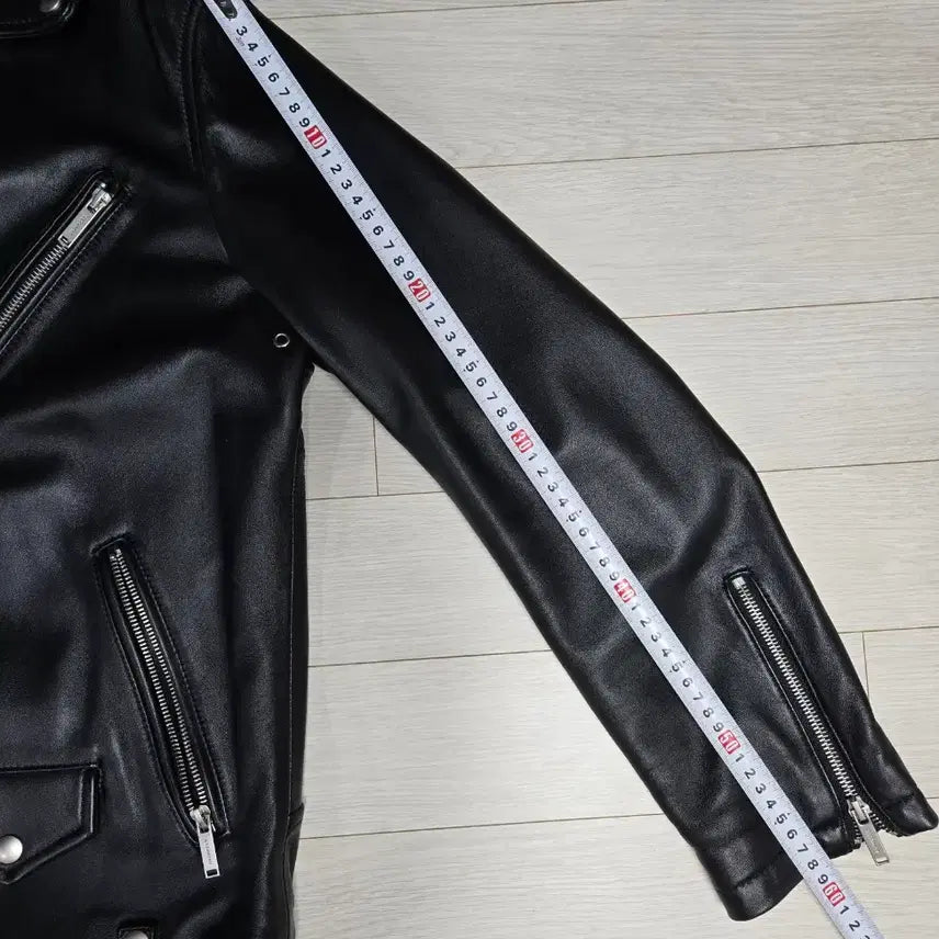 [BUNJANG] AGINGCCC Black Leather Rider Jacket / AGINGCCC 블랙 레더 라이더 자켓
