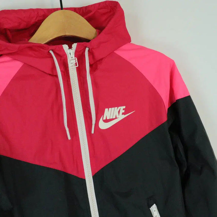 [BUNJANG] Nike Windbreaker Jacket / 나이키 NIKE 핑크 배색 바람막이 XS 윈드브레이커 러닝점퍼