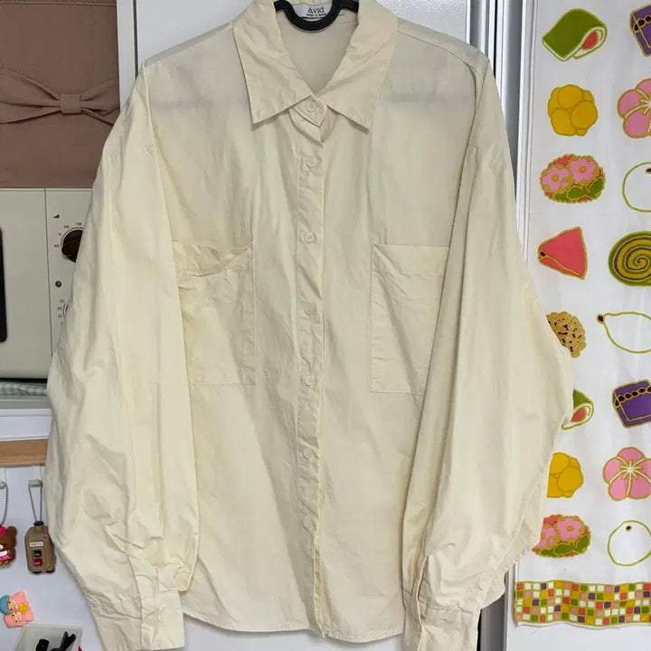[BUNJANG] Trendier Apparel Nerd L Ivory Shirt / 트렌디어패럴 너드엘 셔츠 아이보리