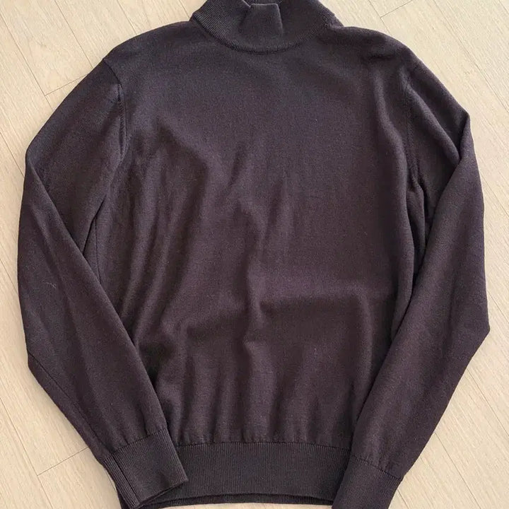 [BUNJANG] Iolo Merino Wool Mock Neck Knit Brown / 이올로 메리노울 모크넥 니트 브라운 100