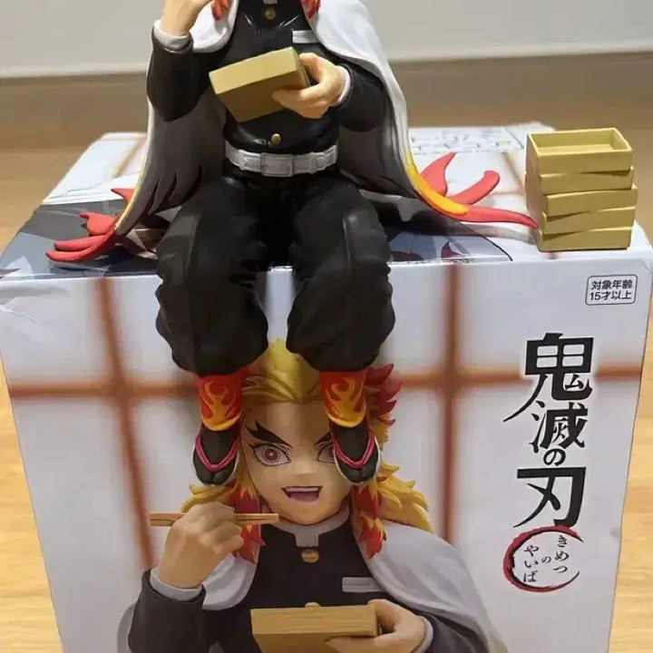 [BUNJANG] Demon Slayer Rengoku Bento Figure Noodle Stopper / 귀멸의 칼날 렌고쿠 도시락 피규어 후류 누들스토퍼 (상자아픔)