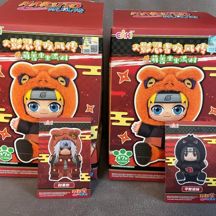 [BUNJANG] Eaki Naruto Shippuden Itachi &amp; Jiraiya Figure Bundle Set / (새상품) Eaki 나루토 나부부 2세대 질풍전 이타치 지라이야