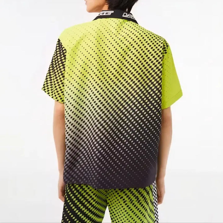 [BUNJANG] Lacoste Ombre Checkerboard Print Shirt / [100]라코스테 옴브레 체커보드 프린트 셔츠