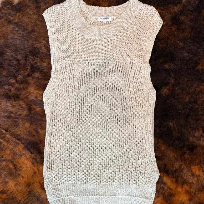 [BUNJANG] McGregor Knit Sleeveless Top / 맥그레거 니트 슬리브리스