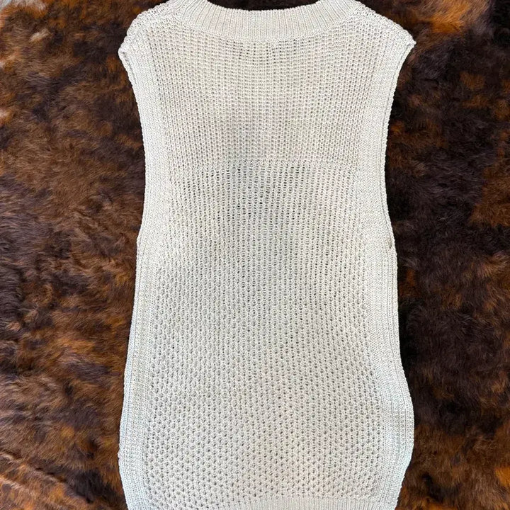 [BUNJANG] McGregor Knit Sleeveless Top / 맥그레거 니트 슬리브리스
