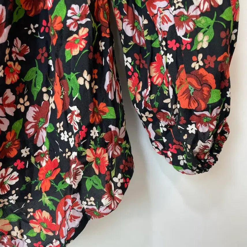 [BUNJANG] ZARA Flower Blouse (Size S) / 자라 플라워 블라우스 S