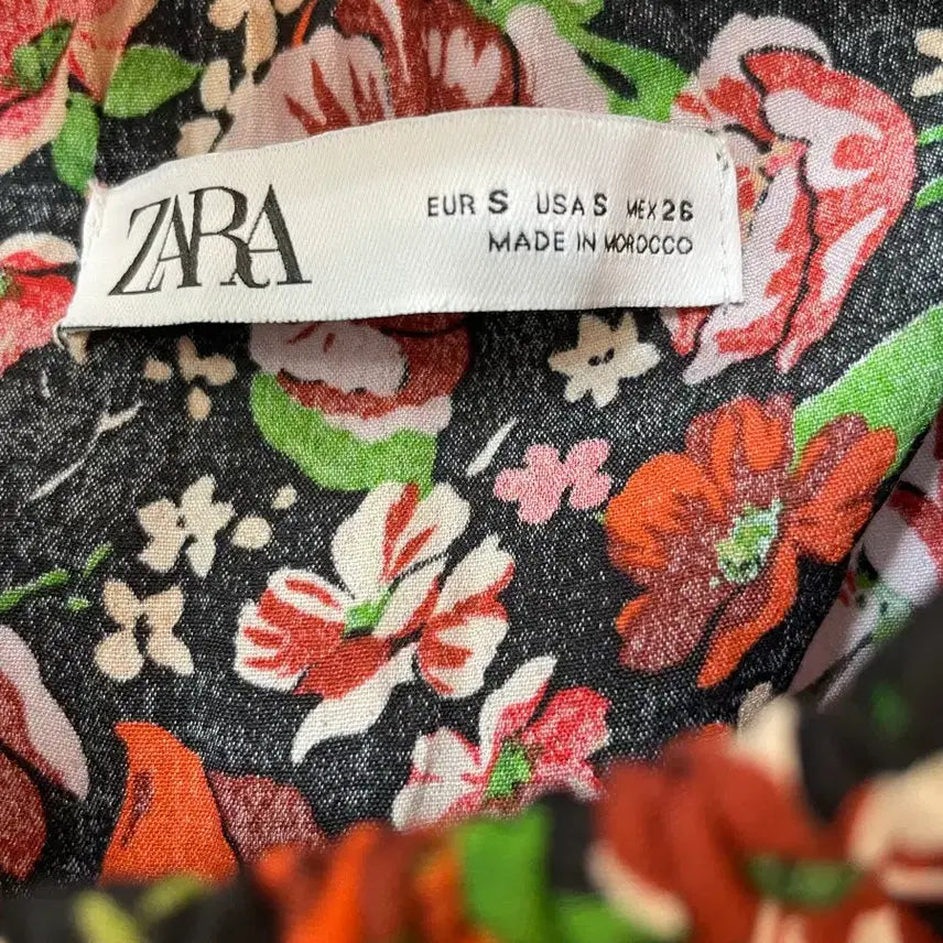 [BUNJANG] ZARA Flower Blouse (Size S) / 자라 플라워 블라우스 S