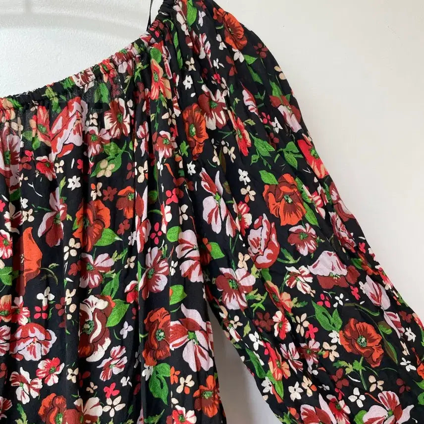 [BUNJANG] ZARA Flower Blouse (Size S) / 자라 플라워 블라우스 S