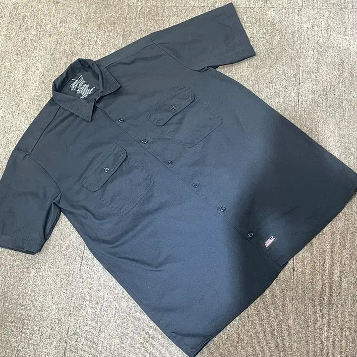 [BUNJANG] Dickies Work Shirt (Black) - Short Sleeve (M) / (M) Dickies 디키즈 반팔 워크 셔츠 블랙