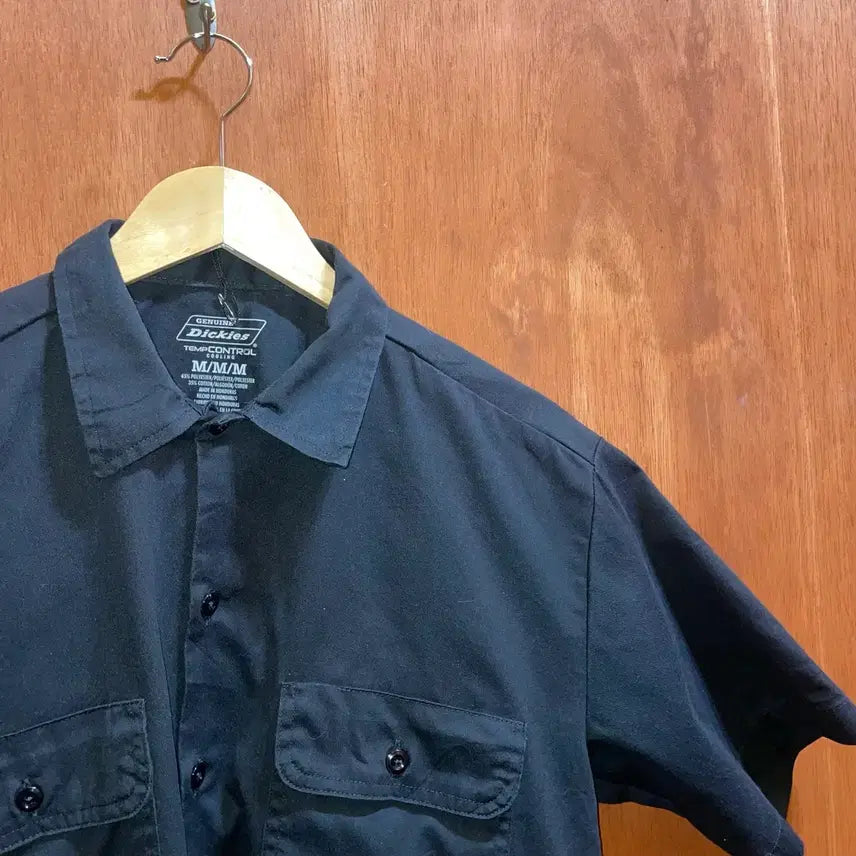 [BUNJANG] Dickies Work Shirt (Black) - Short Sleeve (M) / (M) Dickies 디키즈 반팔 워크 셔츠 블랙