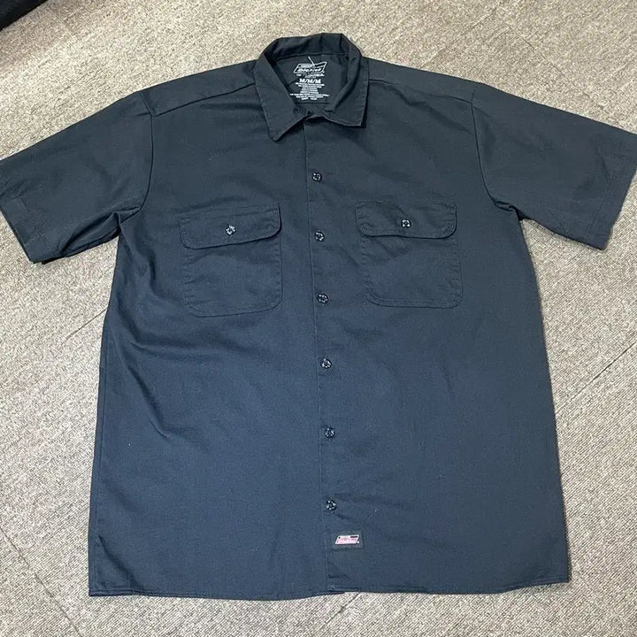[BUNJANG] Dickies Work Shirt (Black) - Short Sleeve (M) / (M) Dickies 디키즈 반팔 워크 셔츠 블랙