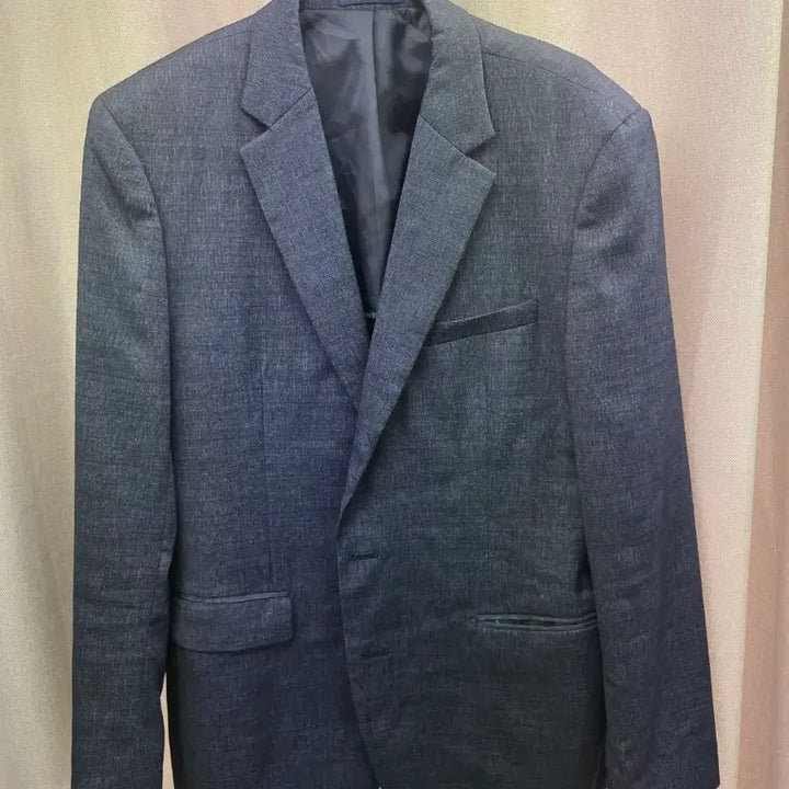 [BUNJANG] BASSO Homme Navy Gray Suit Jacket / 바쏘옴므 남성 정장 자켓 네이비그레이
