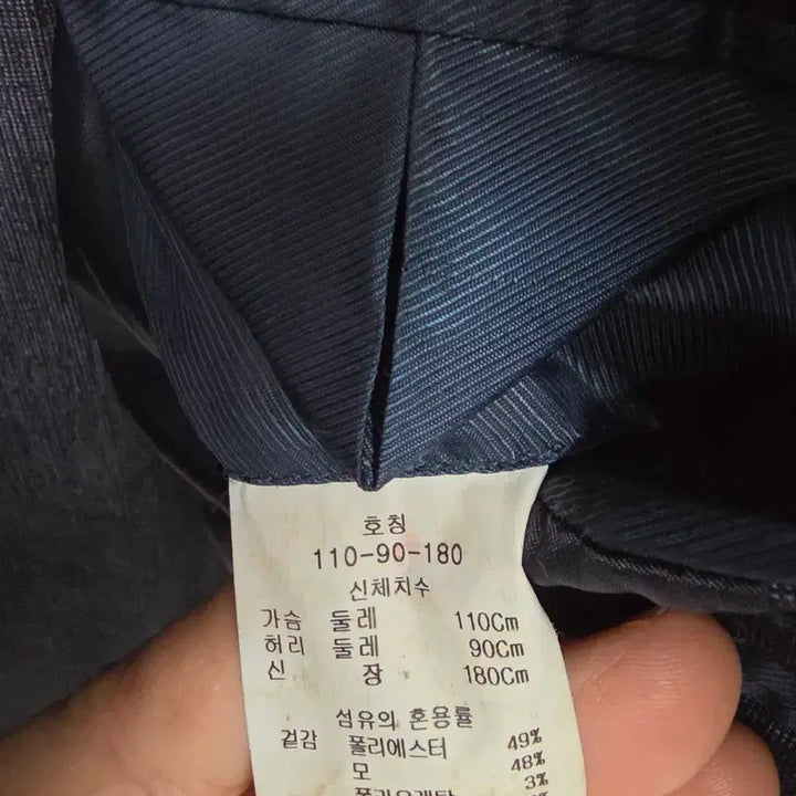 [BUNJANG] BASSO Homme Navy Gray Suit Jacket / 바쏘옴므 남성 정장 자켓 네이비그레이