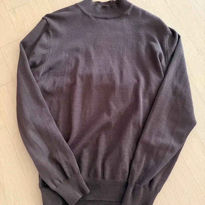 [BUNJANG] Manner &amp; Dapper Cotton Mock Neck Knit Brown / 매너앤대퍼 코튼 모크넥 니트 브라운 103