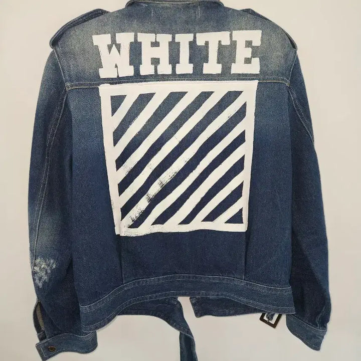 [BUNJANG] Off-White Denim Jacket / 오프화이트 데님 자켓 청자켓