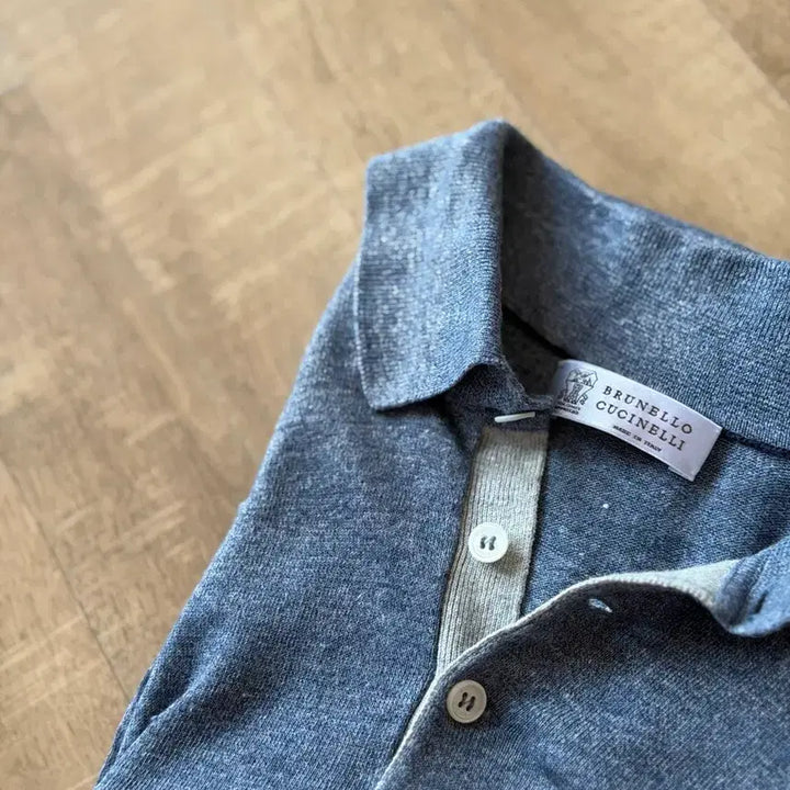 [BUNJANG] Brunello Cucinelli Linen Cotton Polo Shirt (Size 54) / [110] 브루넬로쿠치넬리 리넨코튼 폴로 (54)