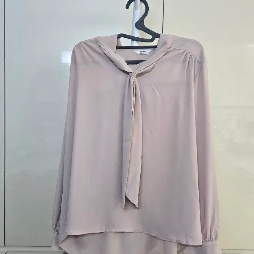 [BUNJANG] Select Ribbon Blouse / Select 리본 블라우스 핑크 베이지