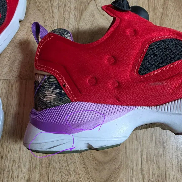[BUNJANG] Reebok Fury Camouflage Pattern Sneakers / 리복 퓨리