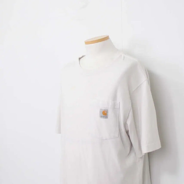 [SOLD OUT] [정품] 칼하트 남성 라운드 반팔 티셔츠 화이트 루즈핏 M 정인샵