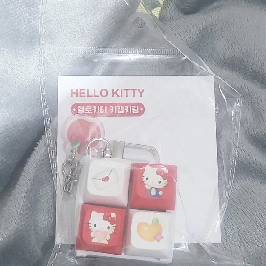 [BUNJANG] Hello Kitty Seven Eleven Square Keycap Keychain Sanrio / 헬로키티 세븐일레븐 사각 키캡 키링 키티 산리오 비닐미개봉 새상품