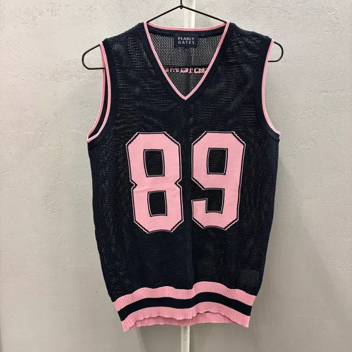 [BUNJANG] PEARLY GATES Navy Knit Vest / PEARLY GATES 네이비 89 니트 조끼 1