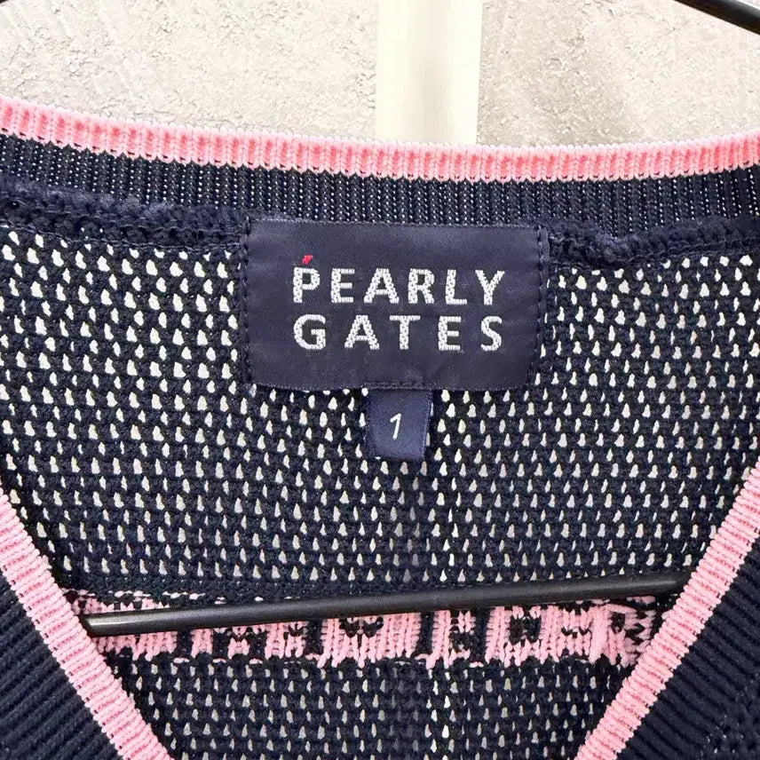 [BUNJANG] PEARLY GATES Navy Knit Vest / PEARLY GATES 네이비 89 니트 조끼 1