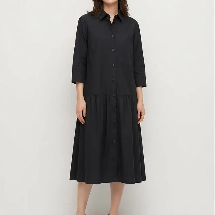 [SOLD OUT] [L]유니클로 코튼 셔츠 원피스