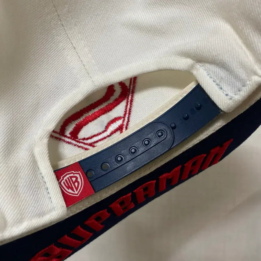 [BUNJANG] Vintage Superman Baseball Cap / 빈티지 슈퍼맨 볼캡 모자 화이트/네이비