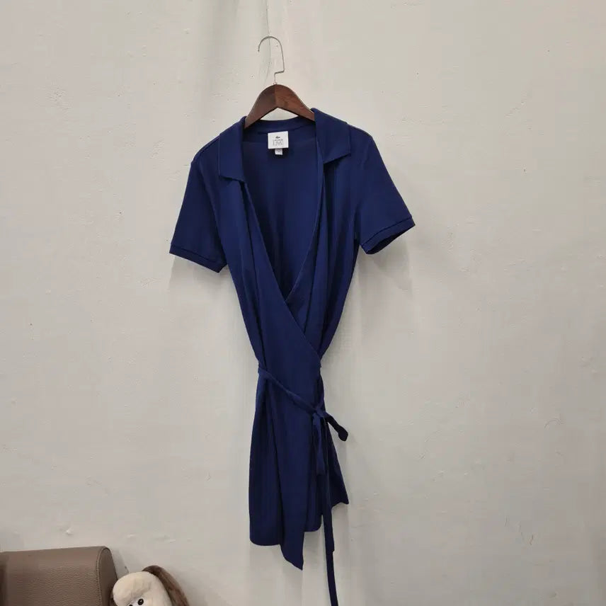 [BUNJANG] Lacoste Pique Wrap Dress 34 / 라코스테 피케 랩 원피스 34