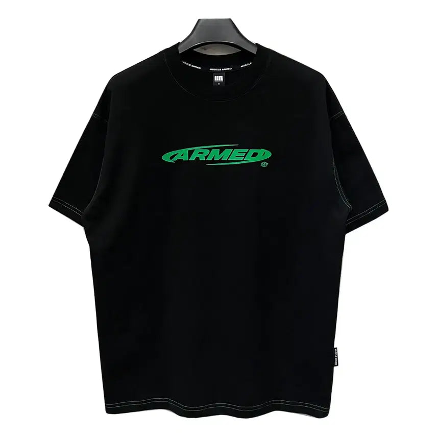 [BUNJANG] Muscle Armed Stitch Oversized T-shirt M / 머슬암드 스티치 오버핏 반팔티 M