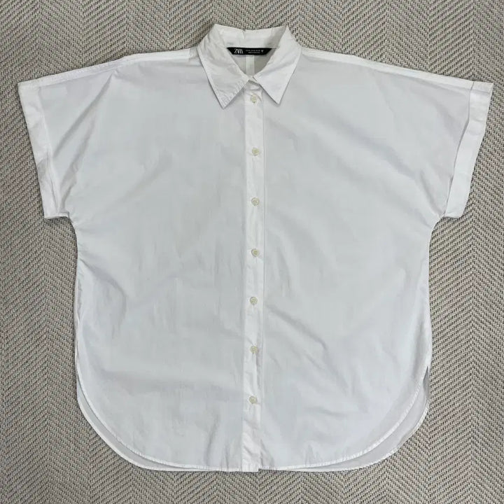[BUNJANG] ZARA White Short Sleeve Shirt / 자라 화이트 반팔 셔츠