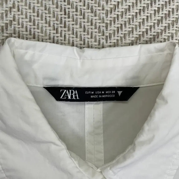 [BUNJANG] ZARA White Short Sleeve Shirt / 자라 화이트 반팔 셔츠