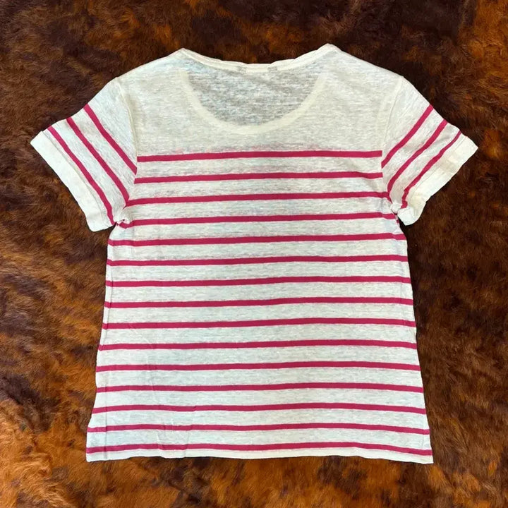 [BUNJANG] Burberry Stripe See-Through T-Shirt / 버버리 스트라이프 시스루 티셔츠