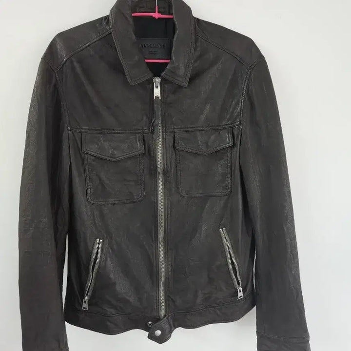 [BUNJANG] AllSaints Garter Leather Jacket / 올세인츠 가터 레더 재킷