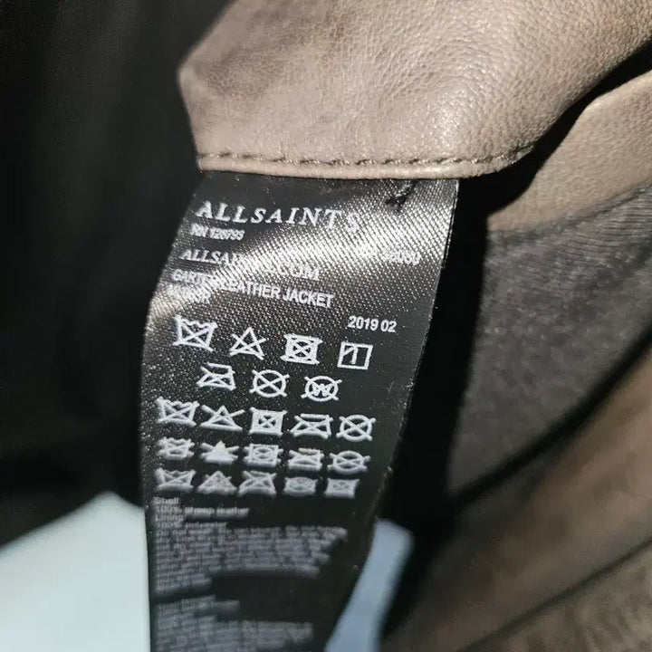 [BUNJANG] AllSaints Garter Leather Jacket / 올세인츠 가터 레더 재킷