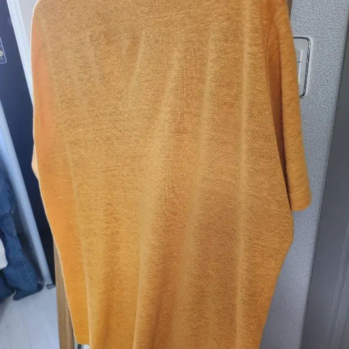 [BUNJANG] Loro Piana Orange Linen Polo Shirt / 로로피아나 오렌지 반팔린넨  폴로셔츠