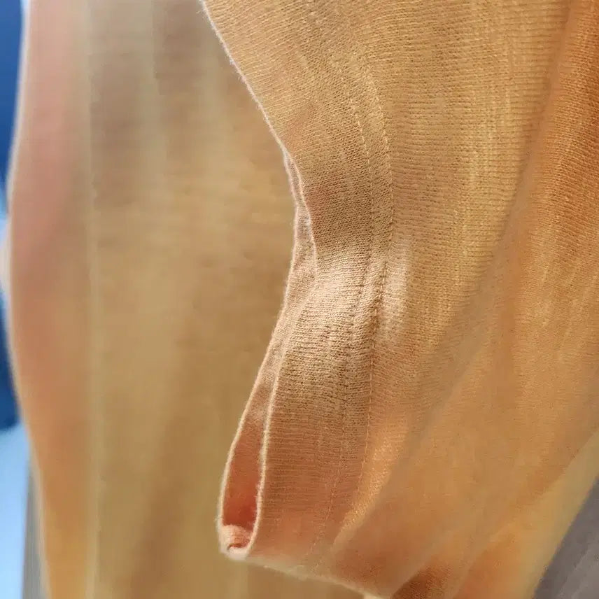 [BUNJANG] Loro Piana Orange Linen Polo Shirt / 로로피아나 오렌지 반팔린넨  폴로셔츠
