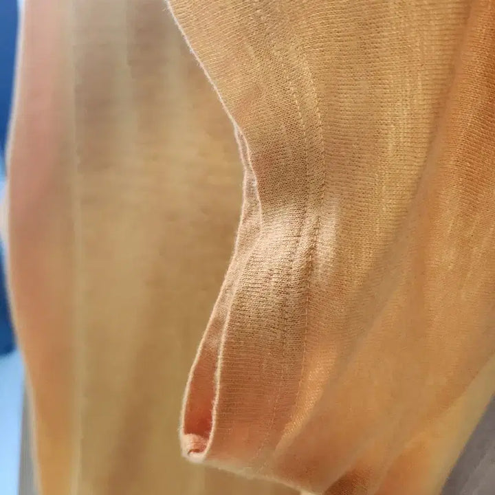 [BUNJANG] Loro Piana Orange Linen Polo Shirt / 로로피아나 오렌지 반팔린넨  폴로셔츠