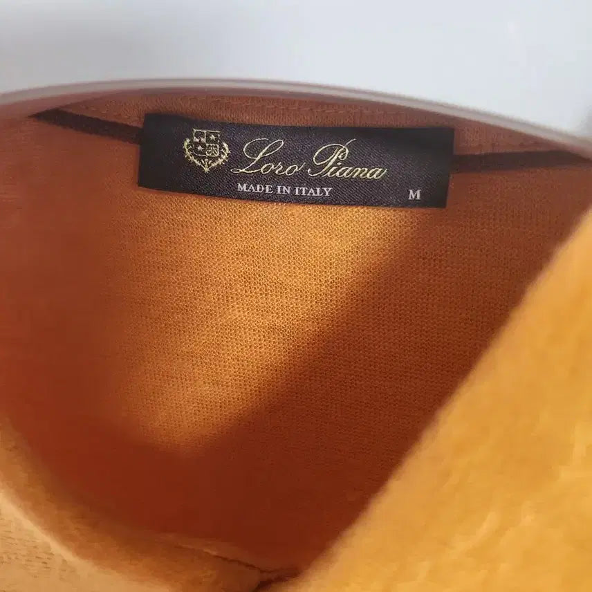 [BUNJANG] Loro Piana Orange Linen Polo Shirt / 로로피아나 오렌지 반팔린넨  폴로셔츠