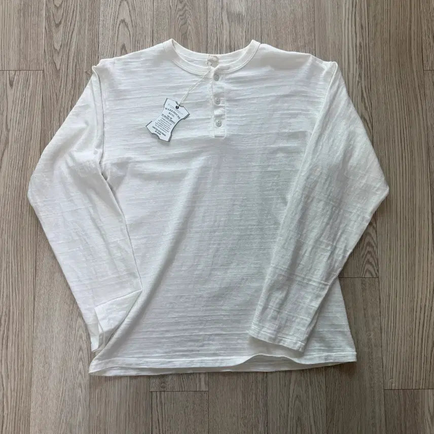 [BUNJANG] Warehouse 5907 Long Sleeve Henley Shirt / [XL] 웨어하우스 lot 5907 롱슬리브 헨리넥 오프화이트