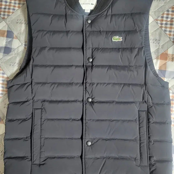 [BUNJANG] Lacoste Padded Vest Black M / 라코스테 패딩 조끼 블랙 M