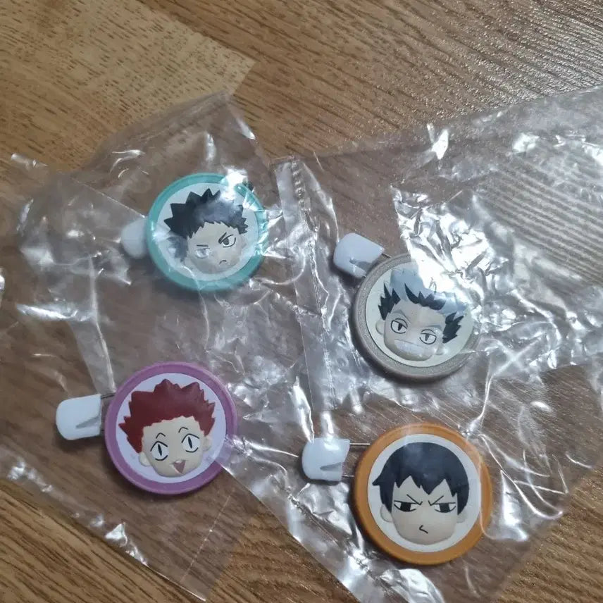 [BUNJANG] Haikyuu Koromaru Bag Brooch Set / 하이큐 코로마루 가방 브로치 카게야마, 텐도, 보쿠토, 이와이즈미
