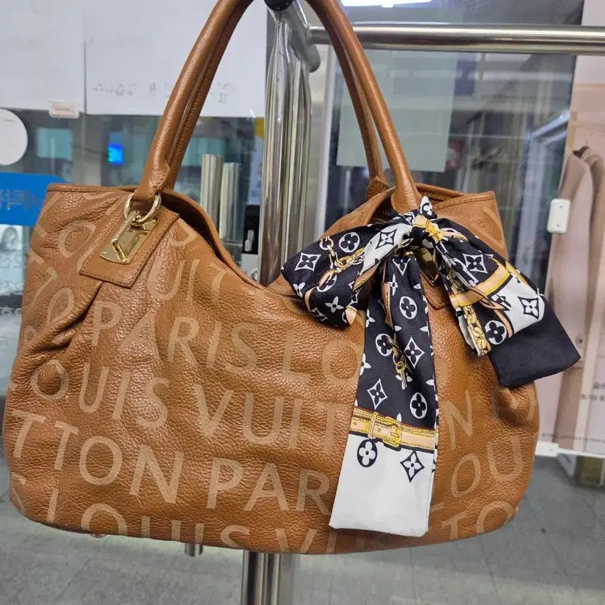 [BUNJANG] Louis Vuitton Brown Bag with Scarf / 루이비통 가방 브라운 + 스카프
