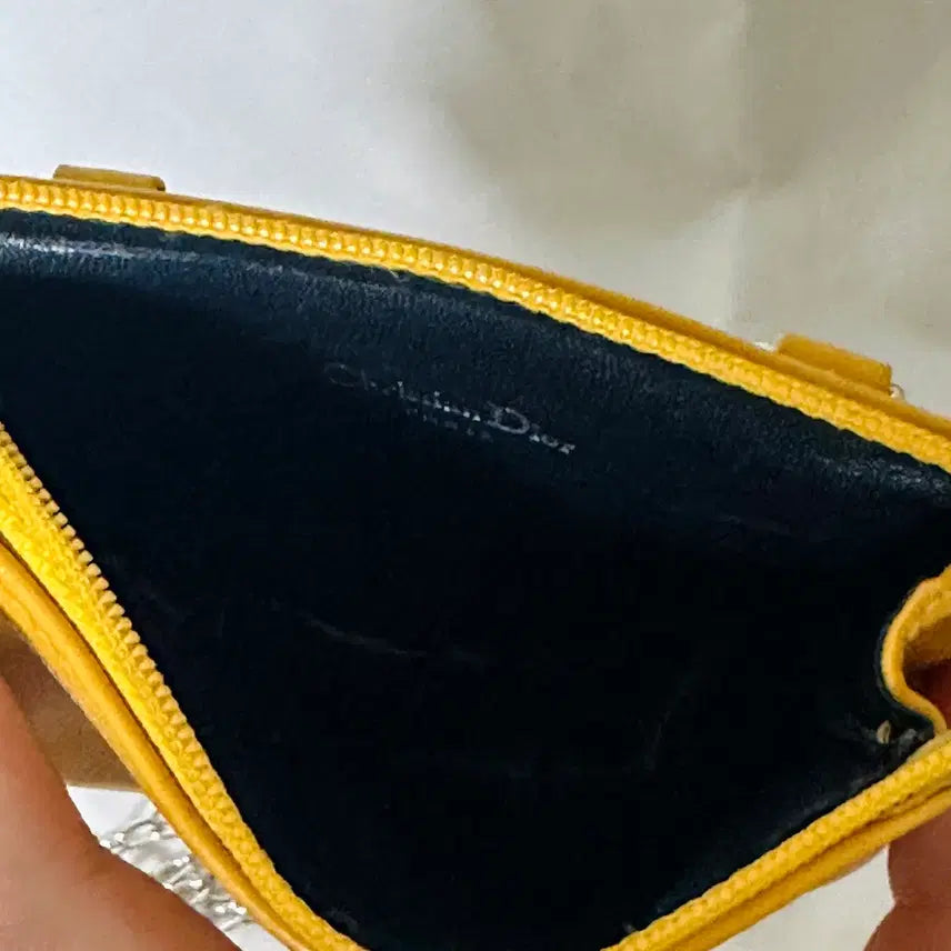 [BUNJANG] Dior Shoulder Crossbody Bag Yellow / 디올 숄더 크로스백 옐로우