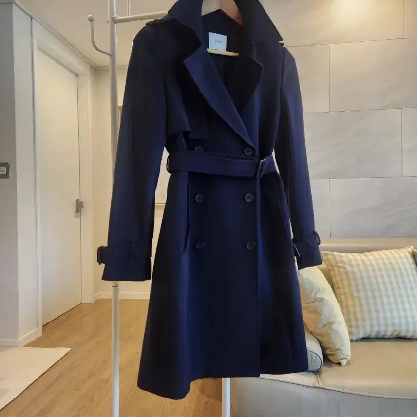 [BUNJANG] LIST Trench Coat (Black) / 새상품. LIST 리스트 트렌치코트  44 ~ 55 (블랙)